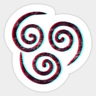 Avatar the Last Airbender Air Nomads Symbol 3D Sticker